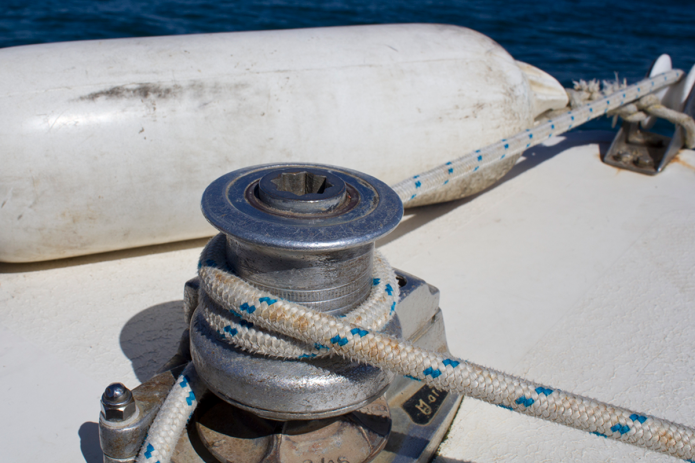 Fotografia, corda su barca